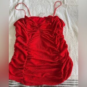 sparkle/glittery  red shirt